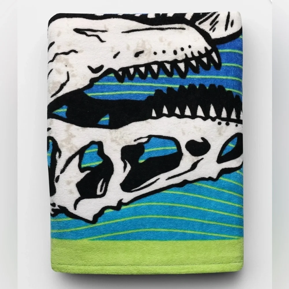 Mainstays Adult Velour Cotton Blend Rad Dino Beach Towel, 28